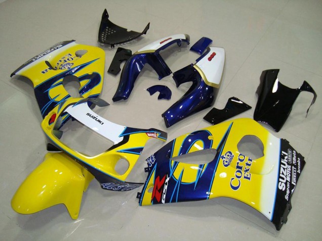 1996-2000 Jaune Corona Suzuki GSXR 600 Carénage Moto