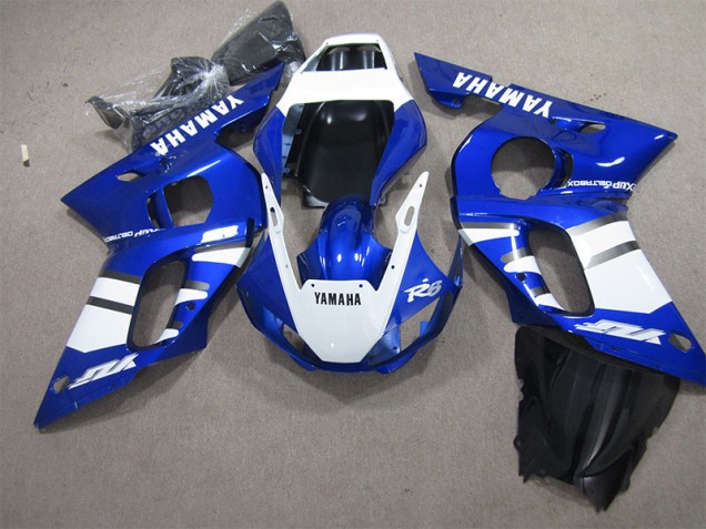 1998-2002 Bleu Blanc Yamaha YZF R6 Carénages Moto