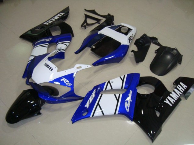 1998-2002 Bleu Noir Yamaha YZF R6 Kit Carénages Motos Complet