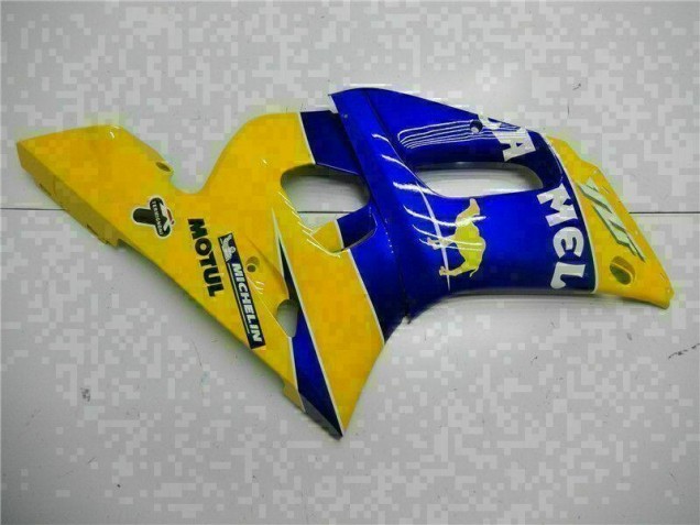 1998-2002 Jaune Bleu Yamaha YZF R6 Carénage Moto