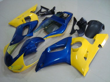 1998-2002 Jaune Bleu Yamaha YZF R6 Carénages Moto