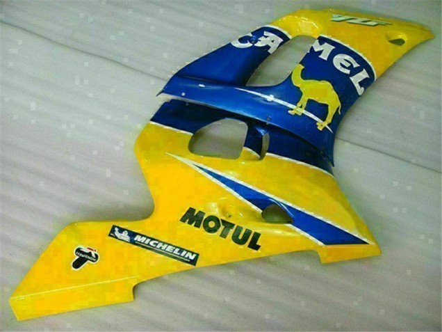 1998-2002 Jaune Bleu Yamaha YZF R6 Carrosserie Moto