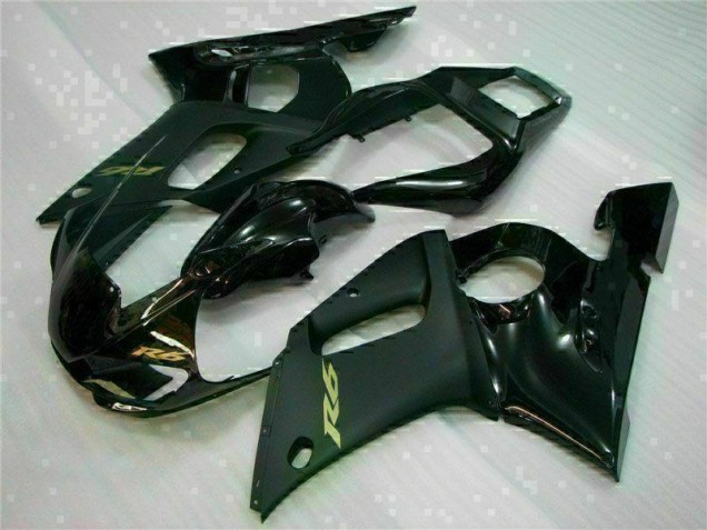 1998-2002 Noir Yamaha YZF R6 Kit Carénages Motos Complet