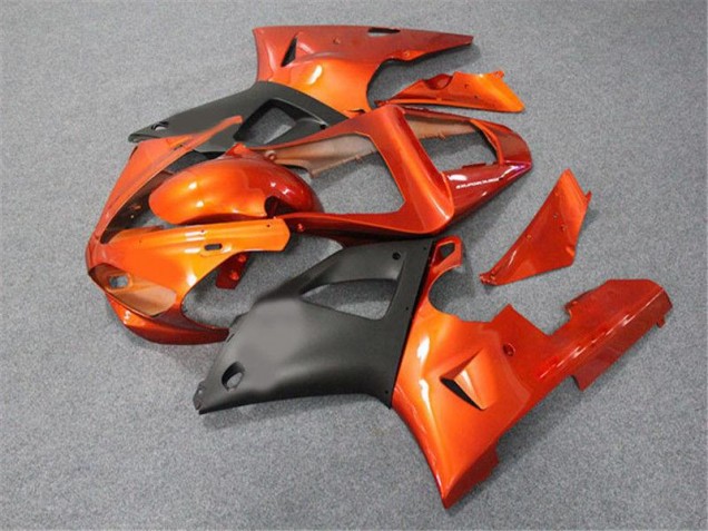 2000-2001 Orange Noir Yamaha YZF R1 Carénage Moto