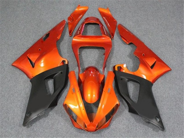 2000-2001 Orange Noir Yamaha YZF R1 Carénage Moto