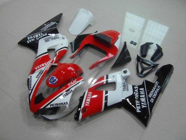 2000-2001 Rouge Blanc Yamalube Yamaha YZF R1 Carénage Moto