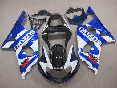 2000-2002 Bleu Blanc Décalque Suzuki GSXR 1000 Carénage Moto