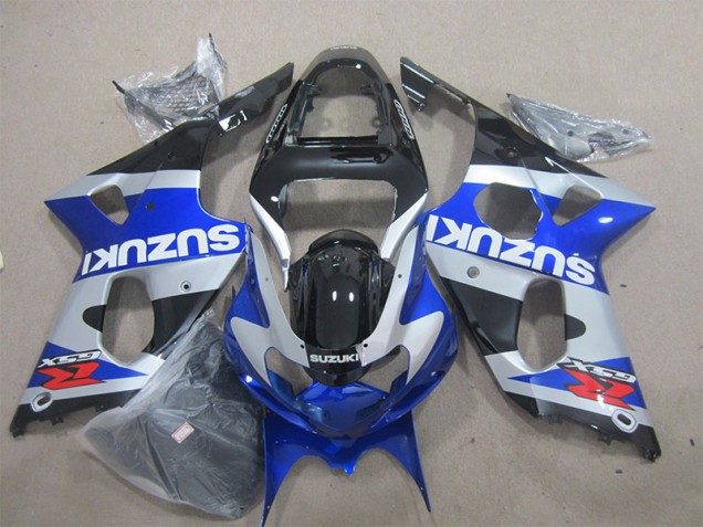 2000-2002 Bleu Blanc Décalque Suzuki GSXR 1000 Carénages Moto