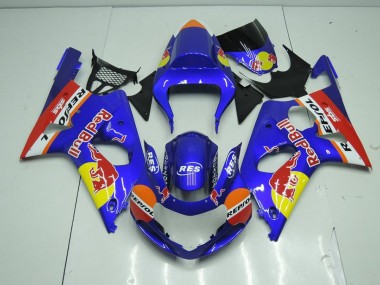 2000-2002 Bleu Red Bull Suzuki GSXR 1000 Carénage Moto