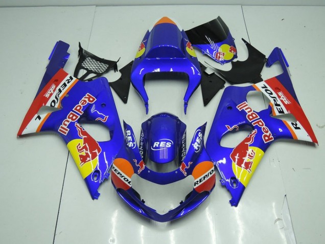 2000-2002 Bleu Red Bull Suzuki GSXR 1000 Carénage Moto