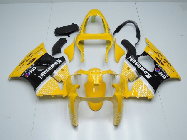 2000-2002 Jaune Arrow Kawasaki ZX6R Carénage Moto