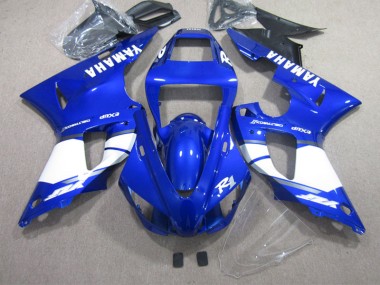 2002-2003 Bleu Blanc Yamaha YZF R1 Kit Carénages Motos Complet