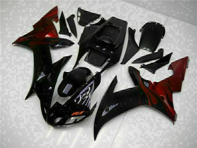 2002-2003 Noir Yamaha YZF R1 Carenages Moto & Carrosserie