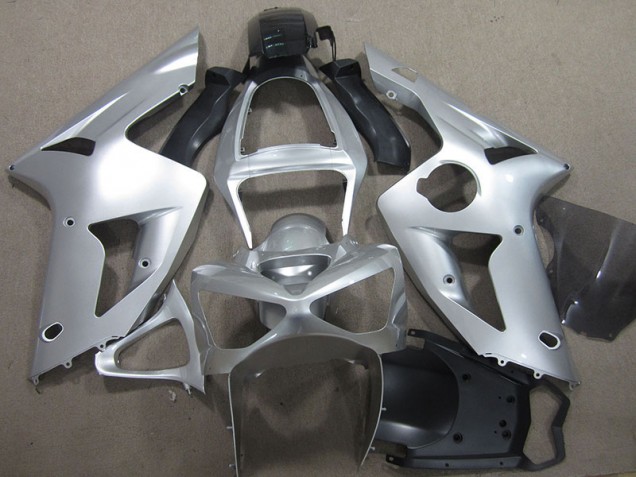 2003-2004 Argent Kawasaki ZX6R Carénage Moto