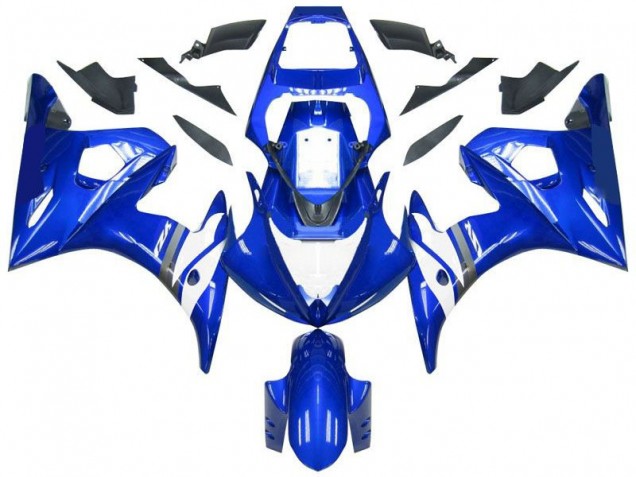 2003-2005 Bleu Blanc Yamaha YZF R6 Carénage Moto