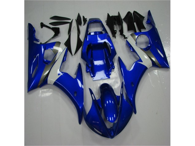 2003-2005 Bleu Blanc Yamaha YZF R6 Carrosserie Moto