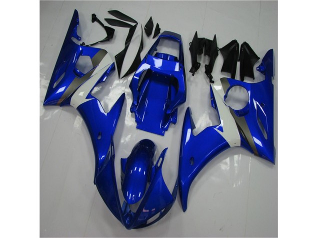 2003-2005 Bleu Blanc Yamaha YZF R6 Carrosserie Moto