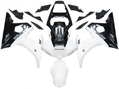 2003-2005 Noir Blanc Yamaha YZF R6 Carénage Moto