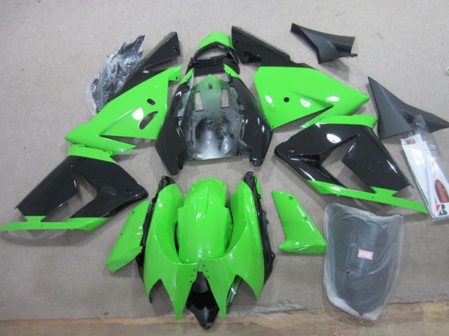 2003-2005 Noir Vert Kawasaki ZX10R Carénage Moto