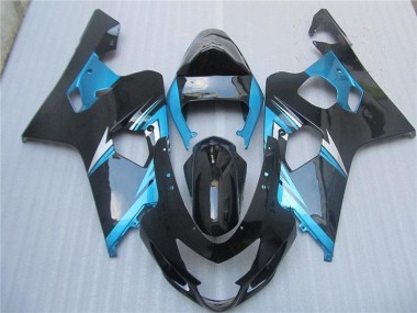 2004-2005 Bleu Noir Suzuki GSXR 600/750 Carrosserie Moto