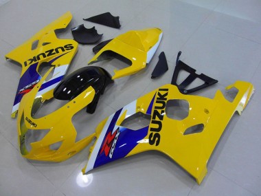 2004-2005 Jaune Bleu Suzuki GSXR 750 Carénage Moto