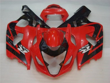 2004-2005 Rouge Noir Suzuki GSXR 600/750 Carénages Moto
