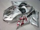 2005-2006 Argent Rouge Flamme Kawasaki ZX6R Carénage Moto