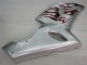 2005-2006 Argent Rouge Flamme Kawasaki ZX6R Carénage Moto