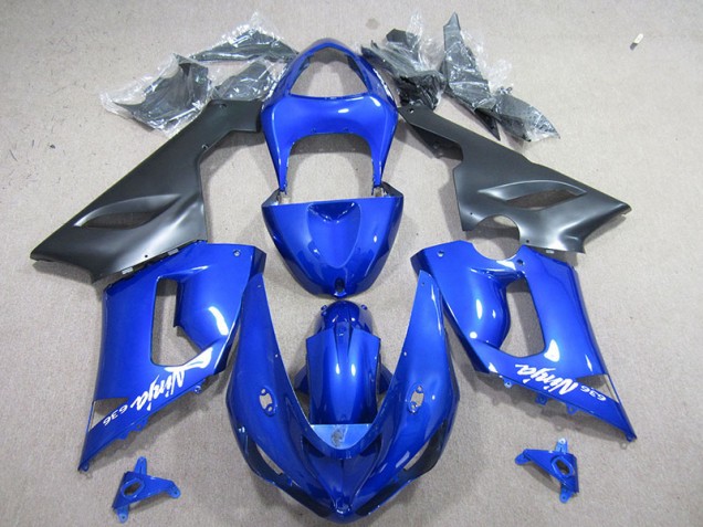 2005-2006 Bleu Blanc Ninja 636 Kawasaki ZX6R Carénage Moto