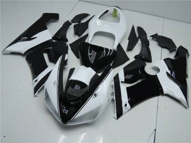 2005-2006 Noir Blanc Kawasaki ZX6R Carénage Moto