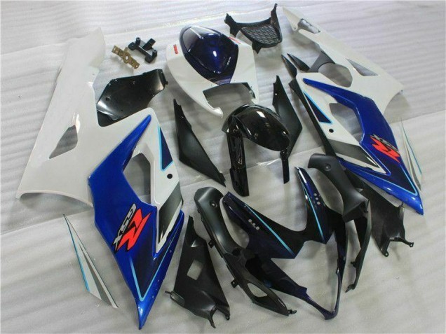 2005-2006 Noir Bleu Blanc Suzuki GSXR 1000 Carénage Moto