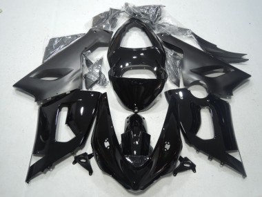 2005-2006 Noir Kawasaki ZX6R Kit Carénages Motos & Plastique