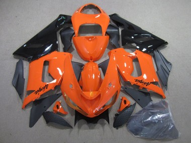 2005-2006 Orange Noir Ninja Kawasaki ZX6R Carrosserie Moto