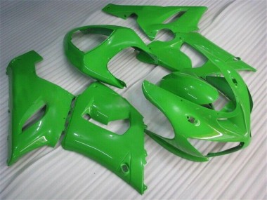 2005-2006 Vert Kawasaki ZX6R Carénages Moto