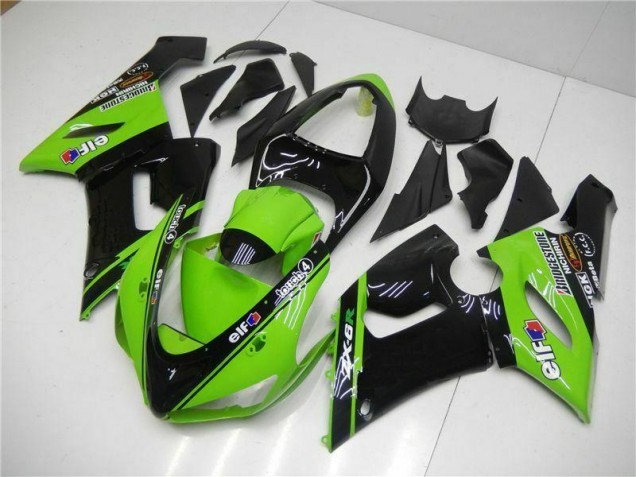 2005-2006 Vert Kawasaki ZX6R Carrosserie Moto