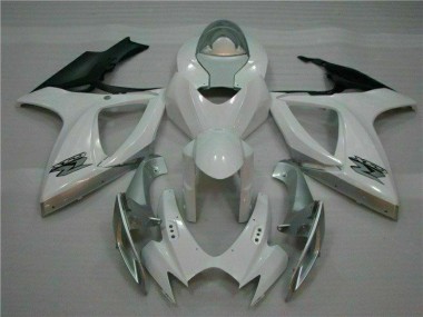 2006-2007 Blanc Argent Suzuki GSXR 600/750 Carénage Moto