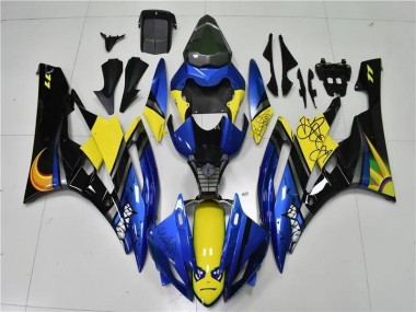 2006-2007 Bleu Requin Yamaha YZF R6 Carénage Moto