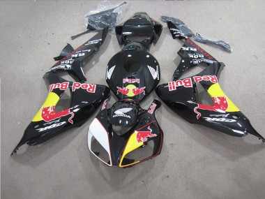 2006-2007 Noir Red Bull Honda CBR1000RR Carénages Moto