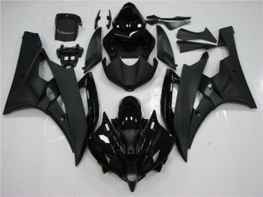 2006-2007 Noir Yamaha YZF R6 Carénages Moto