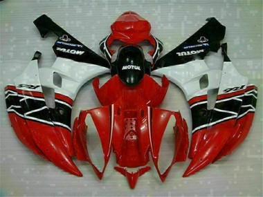 2006-2007 Rouge Blanc Yamaha YZF R6 Carénage Moto de Rechange