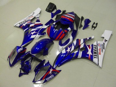 2006-2007 Rouge Bleu Star Yamaha YZF R6 Carénage Moto