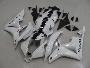 2007-2008 Blanc Nacré avec Noir Bande Honda CBR600RR Carénage Moto
