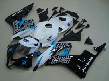 2007-2008 Blanc Noir Bleu Honda CBR600RR Carénage Moto