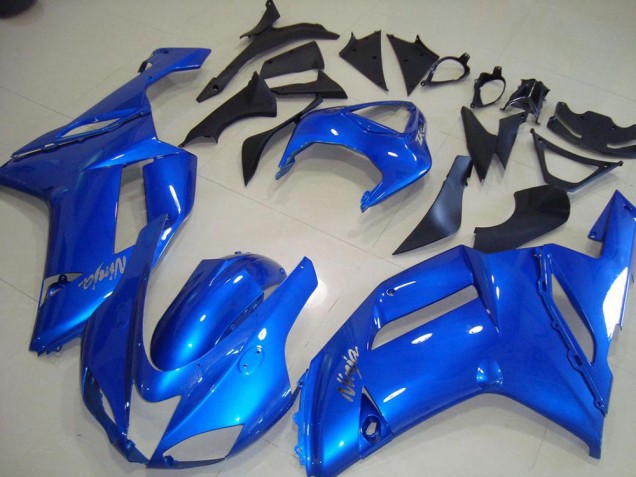 2007-2008 Bleu Kawasaki ZX6R Carénages Moto