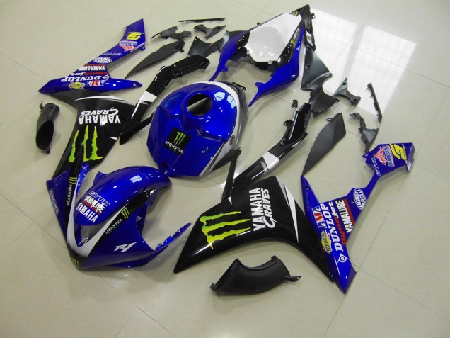 2007-2008 Bleu Monster Yamaha YZF R1 Carénage Moto