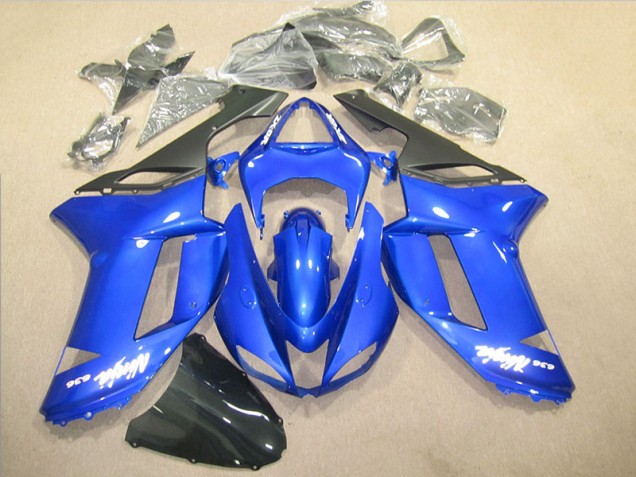 2007-2008 Bleu Ninja 636 Kawasaki ZX6R Carénage Moto