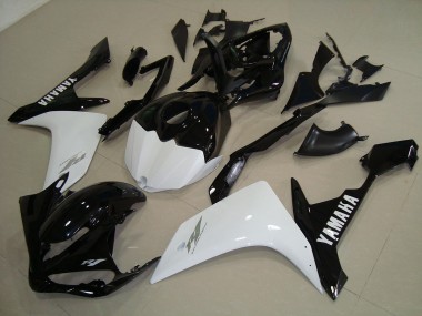 2007-2008 Noir Blanc Or Yamaha YZF R1 Carénage Moto