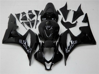 2007-2008 Noir Brillant Honda CBR600RR Carénage Moto