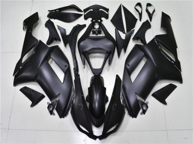 2007-2008 Noir Mat Kawasaki ZX6R Carénage Moto