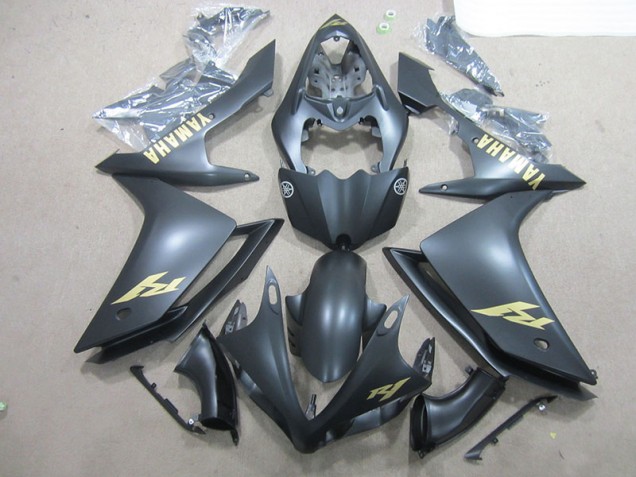 2007-2008 Noir Or Décalque Yamaha YZF R1 Carénage Moto